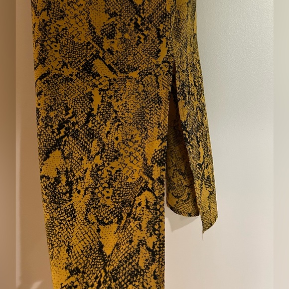 Yellow and Black Snakeskin Sanctuary Sundress Size Small - Picture 7 of 8